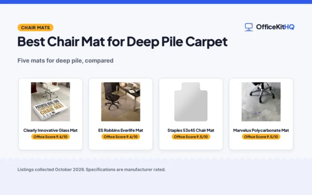 Best Chair Mat for Deep Pile Carpet: 5 Compared