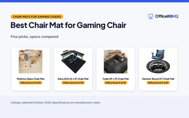Best Chair Mat for Gaming Chair (2026): 5 Picks Compared