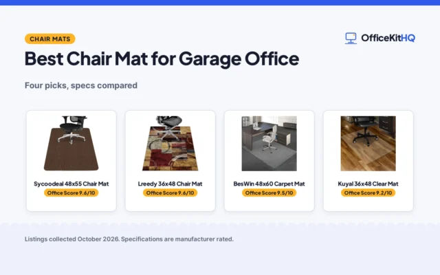 Best Chair Mat for Garage Office (2026): 4 Picks
