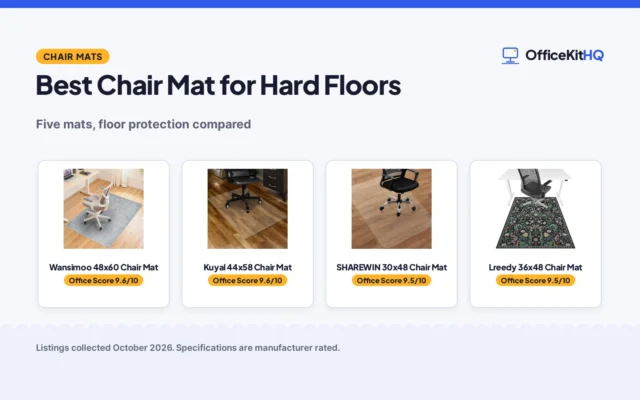 Best Chair Mat for Hard Floors (2026): 5 Compared