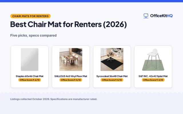 Best Chair Mat for Renters (2026): 5 Compared