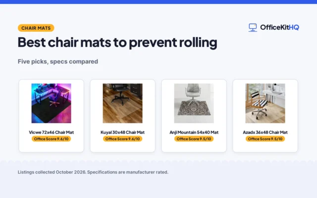 Best Chair Mat to Prevent Rolling (2026): 5 Picks