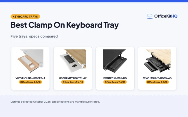 Best Clamp On Keyboard Tray (2026): 5 Picks Compared