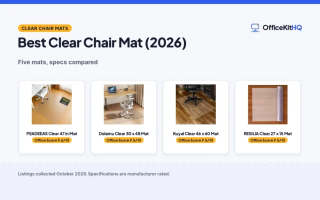 Best Clear Chair Mat (2026): 5 Picks Compared