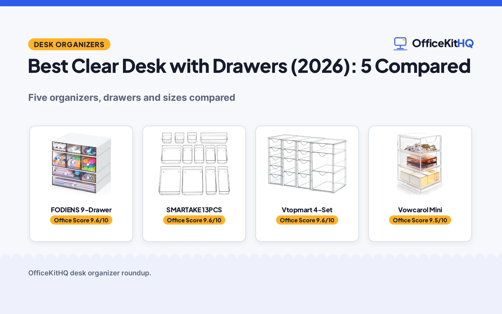 Best Clear Desk with Drawers (2026): 5 Compared