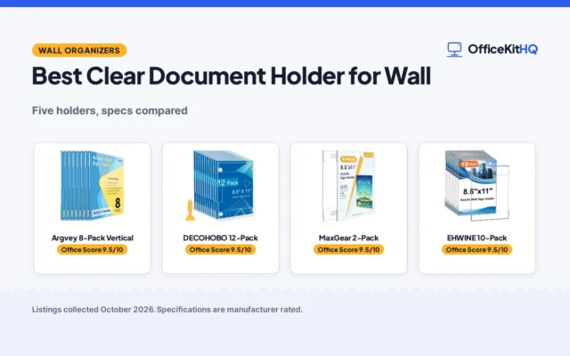 Best Clear Document Holder for Wall (2026): 5 Compared