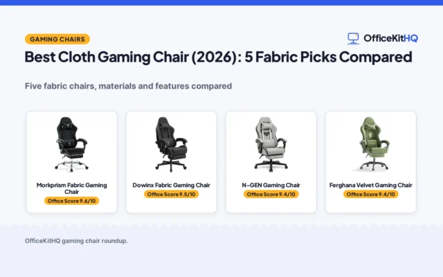 Best Cloth Gaming Chair (2026): 5 Fabric Picks Compared