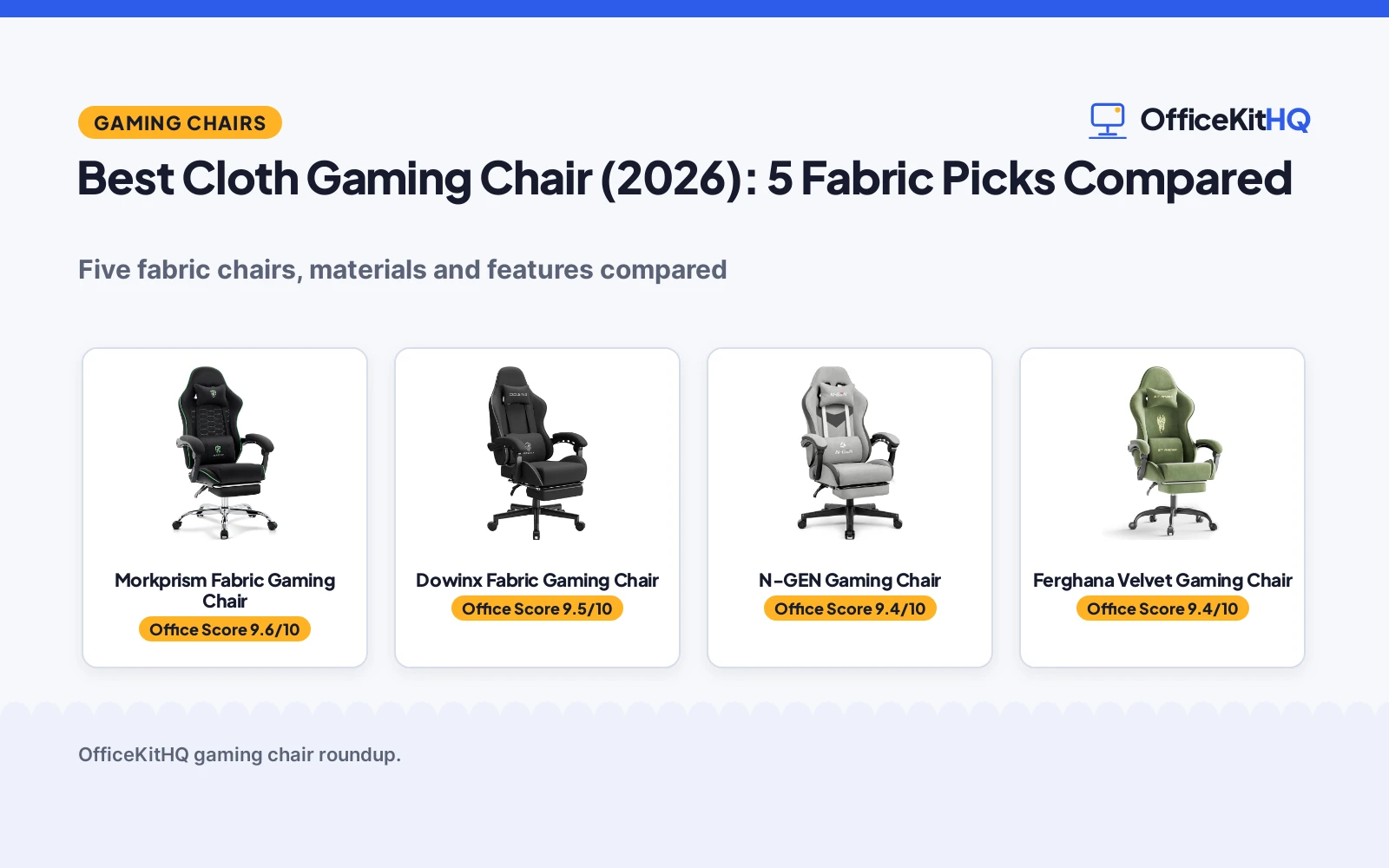 Best Cloth Gaming Chair (2026): 5 Fabric Picks Compared