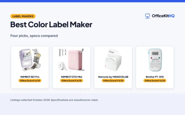 Best Color Label Maker (2026): 4 Picks Compared