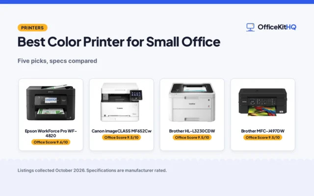 Best Color Printer for Small Office (2026): 5 Compared
