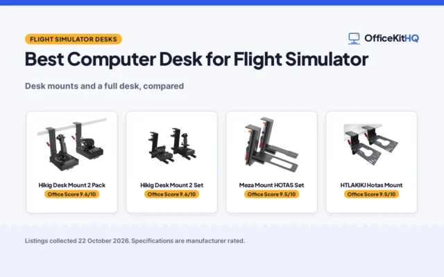 Best Computer Desk for Flight Simulator (2026): 5 Compared
