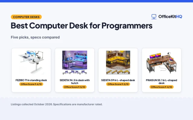Best Computer Desk for Programmers (2026): 5 Picks Compared
