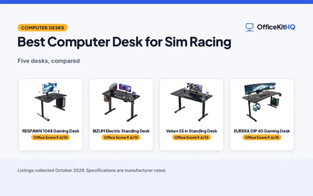 Best Computer Desk for Sim Racing (2026): 5 Compared