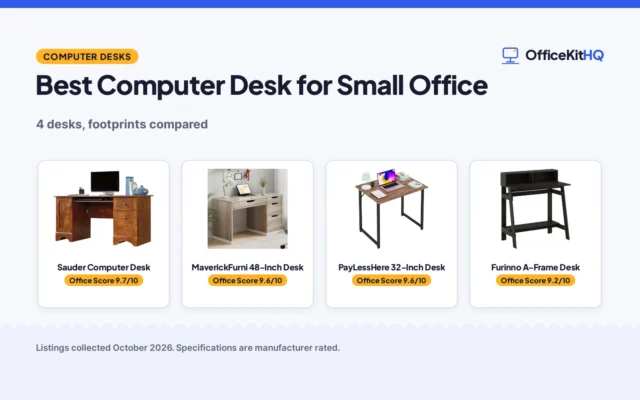 Best Computer Desk for Small Office (2026): 4 Desks Compared