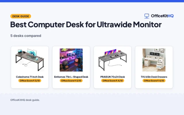 Best Computer Desk for Ultrawide Monitor (2026): 5 Compared