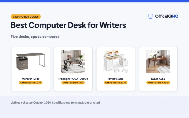 Best Computer Desk for Writers: 5 Desks Compared