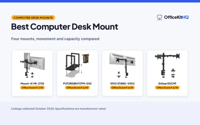 Best Computer Desk Mount (2026): 4 Mounts Compared