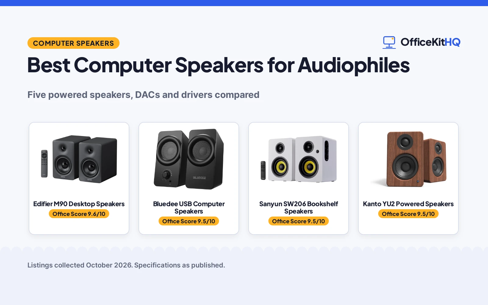 Best Computer Speakers for Audiophiles (2026): 5 Compared