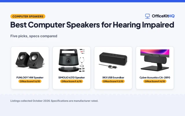 Best Computer Speakers for Hearing Impaired: 5 Compared