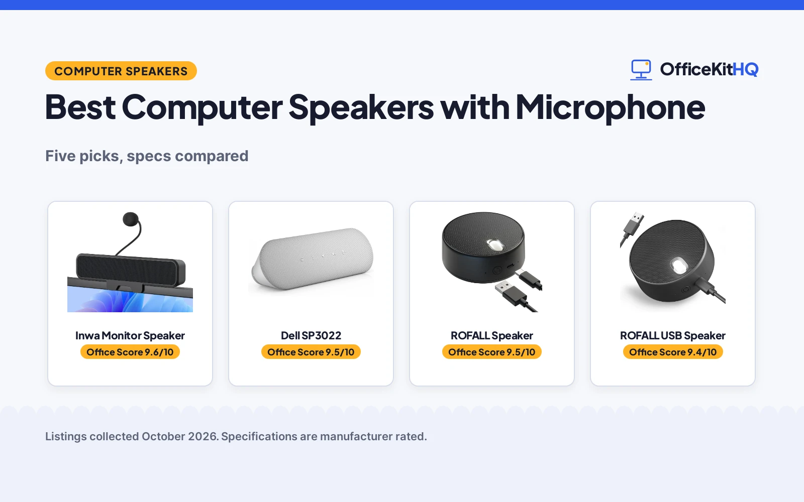 Best Computer Speakers with Microphone (2026): 5 Picks