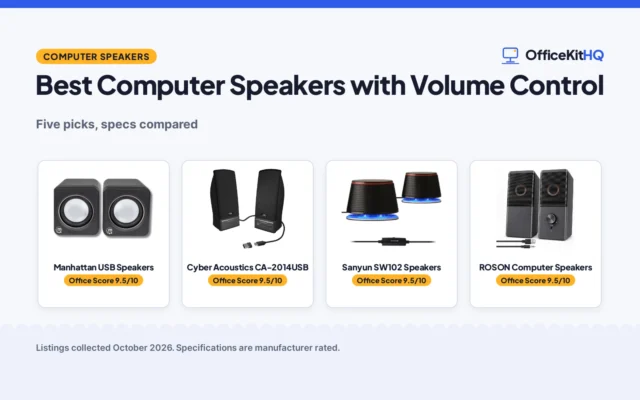 Best Computer Speakers with Volume Control (2026)