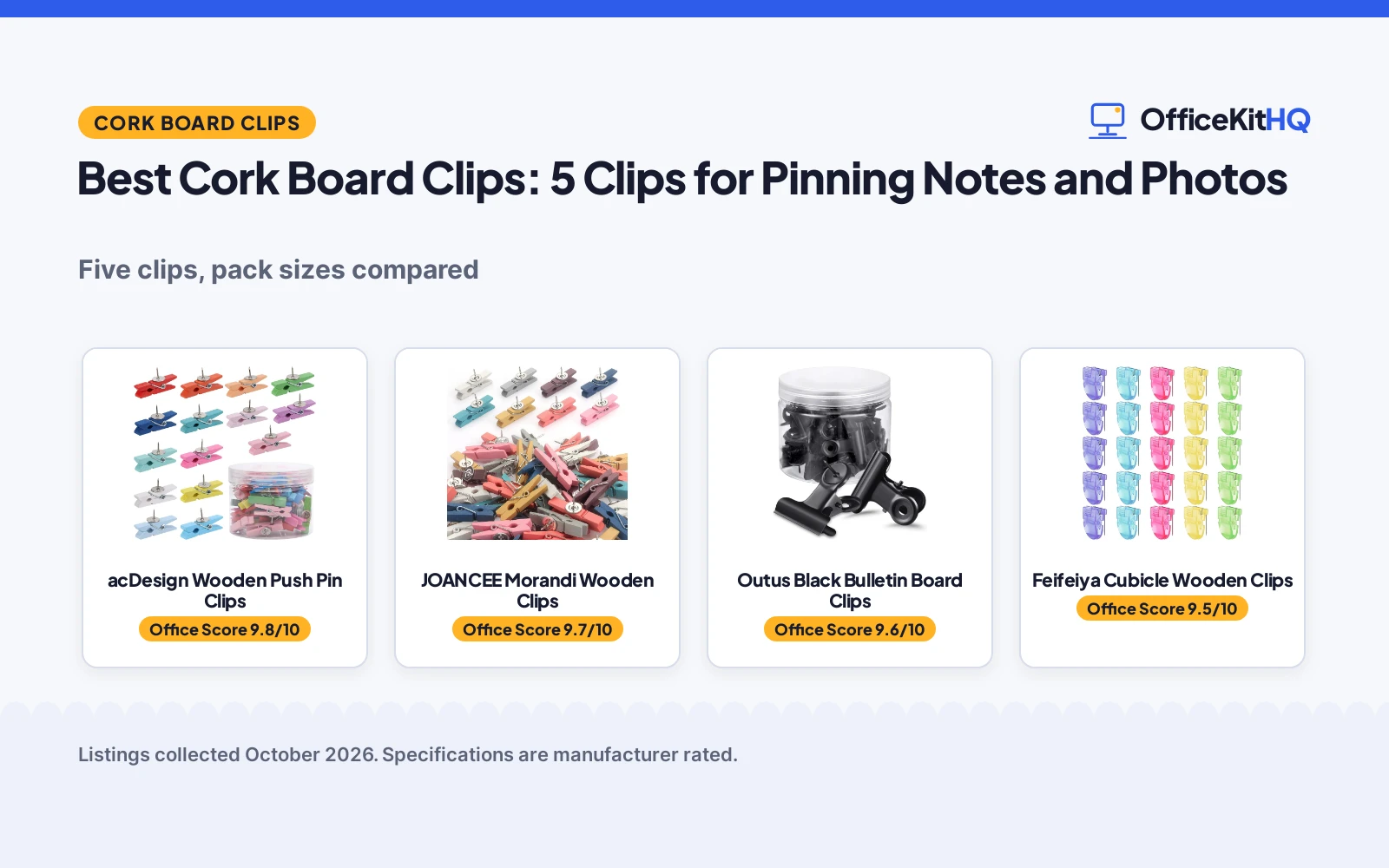 Best Cork Board Clips: 5 Clips for Pinning Notes and Photos
