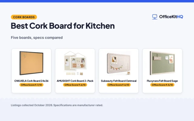 Best Cork Board for Kitchen (2026): 5 Compared