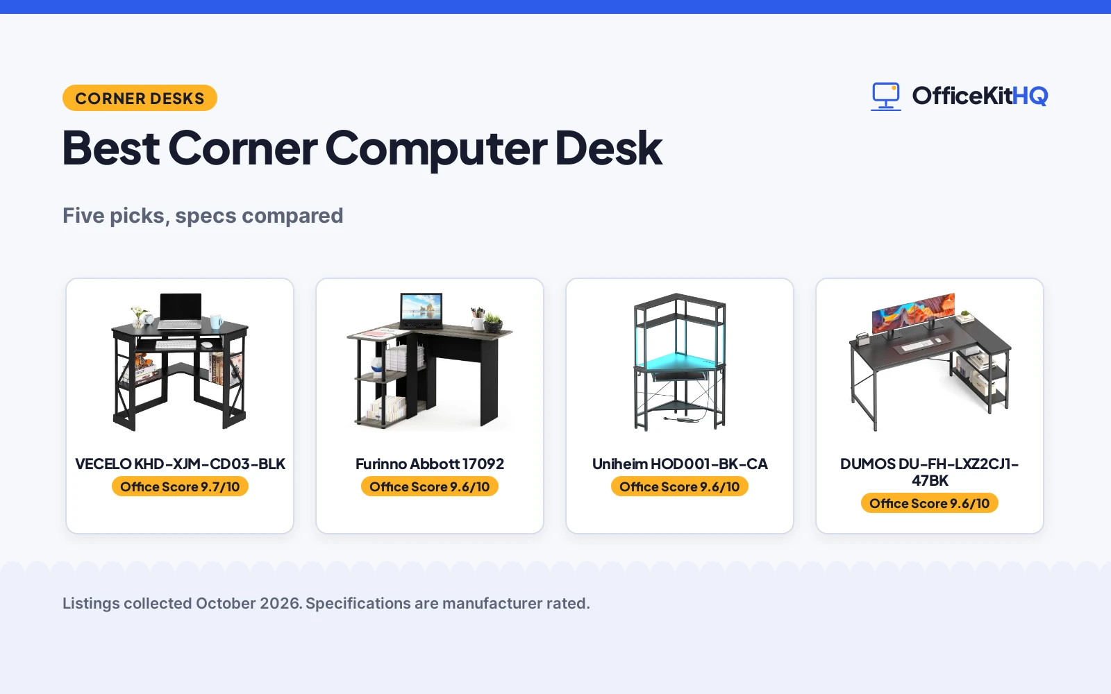 Best Corner Computer Desk (2026): 5 Picks Compared