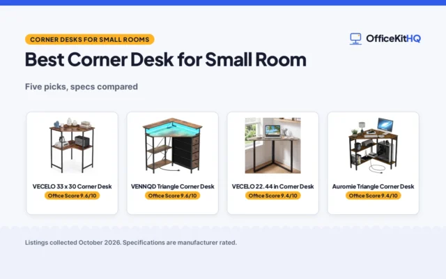 Best Corner Desk for Small Room (2026): 5 Picks Compared