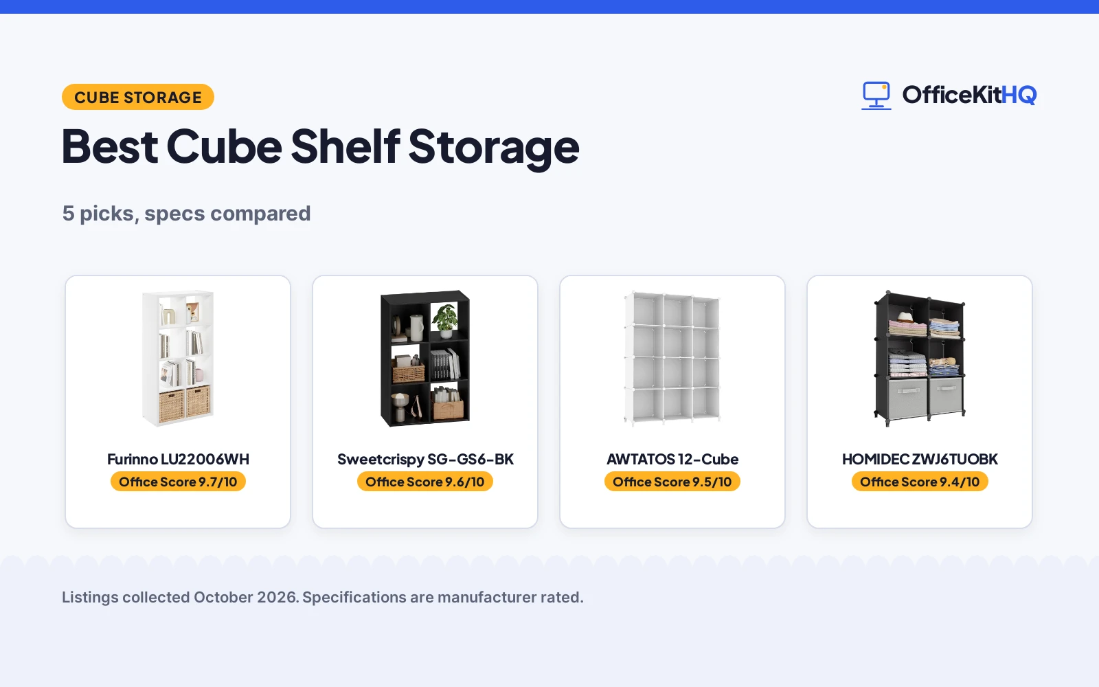 Best Cube Shelf Storage (2026): 5 Shelves Compared