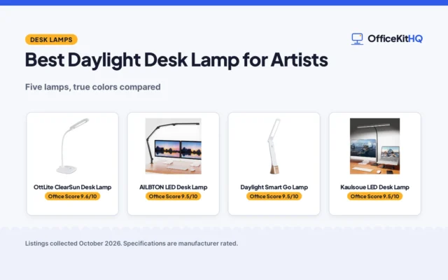 Best Daylight Desk Lamp for Artists (2026): 5 Compared