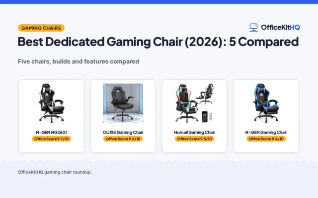 Best Dedicated Gaming Chair (2026): 5 Compared