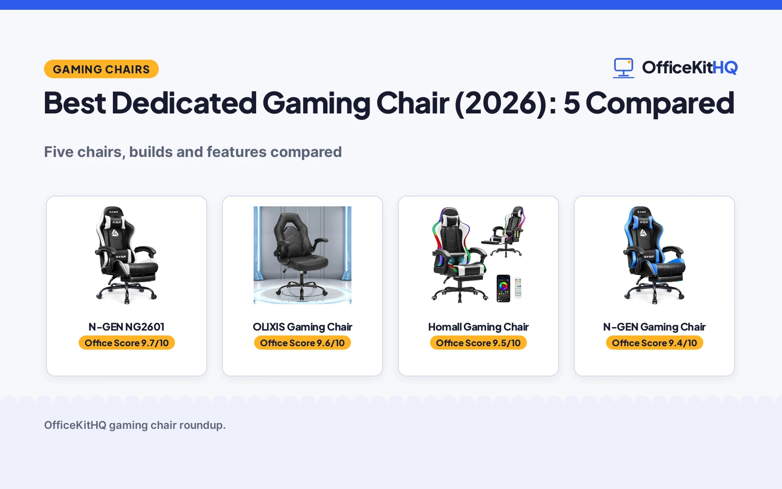 Best Dedicated Gaming Chair (2026): 5 Compared