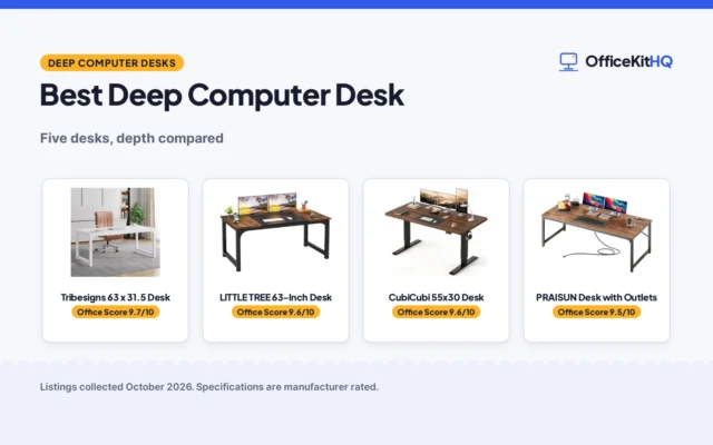 Best Deep Computer Desk (2026): 5 Desks Compared
