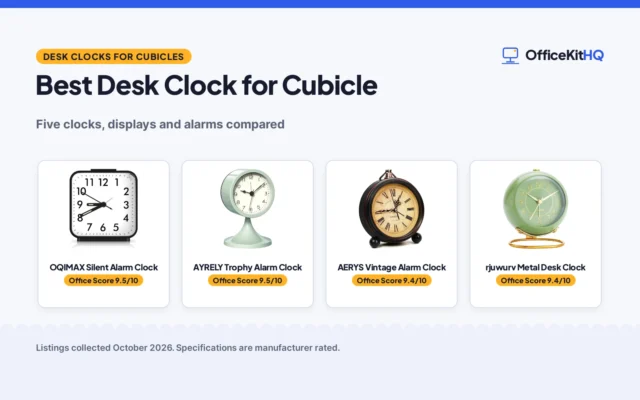 Best Desk Clock for Cubicle (2026): 5 Compared