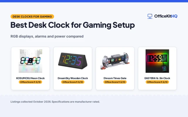 Best Desk Clock for Gaming Setup (2026): 5 Picks Compared