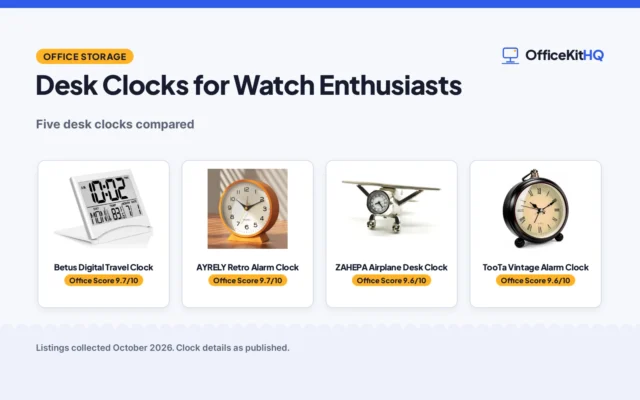 Best Desk Clocks for Watch Enthusiasts (2026): 5 Picks