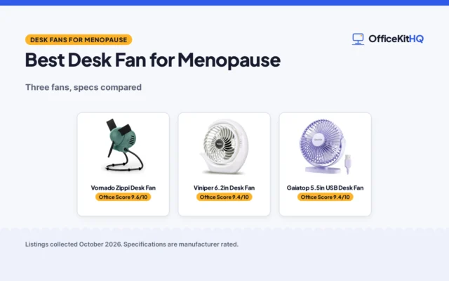 Best Desk Fan for Menopause: 3 Compared for Cooling