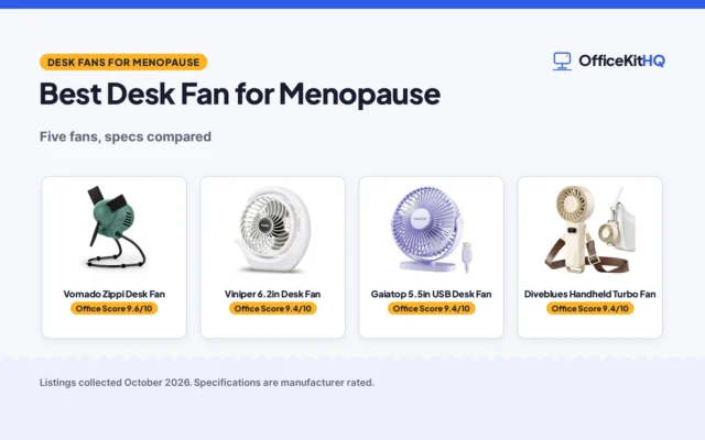 Best Desk Fan for Menopause: 5 Compared for Cooling