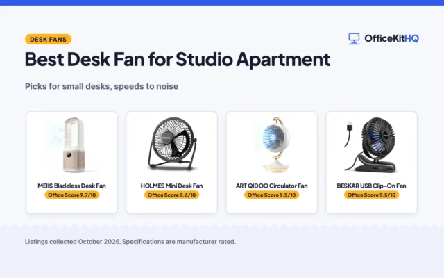 Best Desk Fan for Studio Apartment (2026): 5 Fans Compared