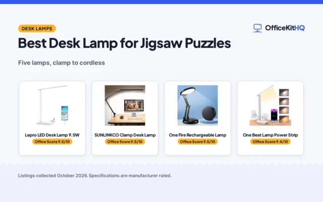 Best Desk Lamp for Jigsaw Puzzles (2026): 5 Compared