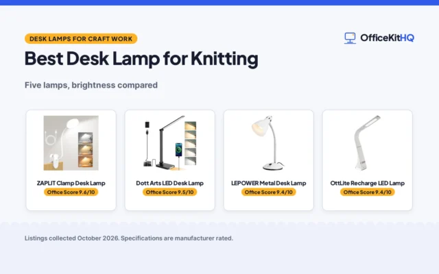 Best Desk Lamp for Knitting (2026): 5 Lamps Compared