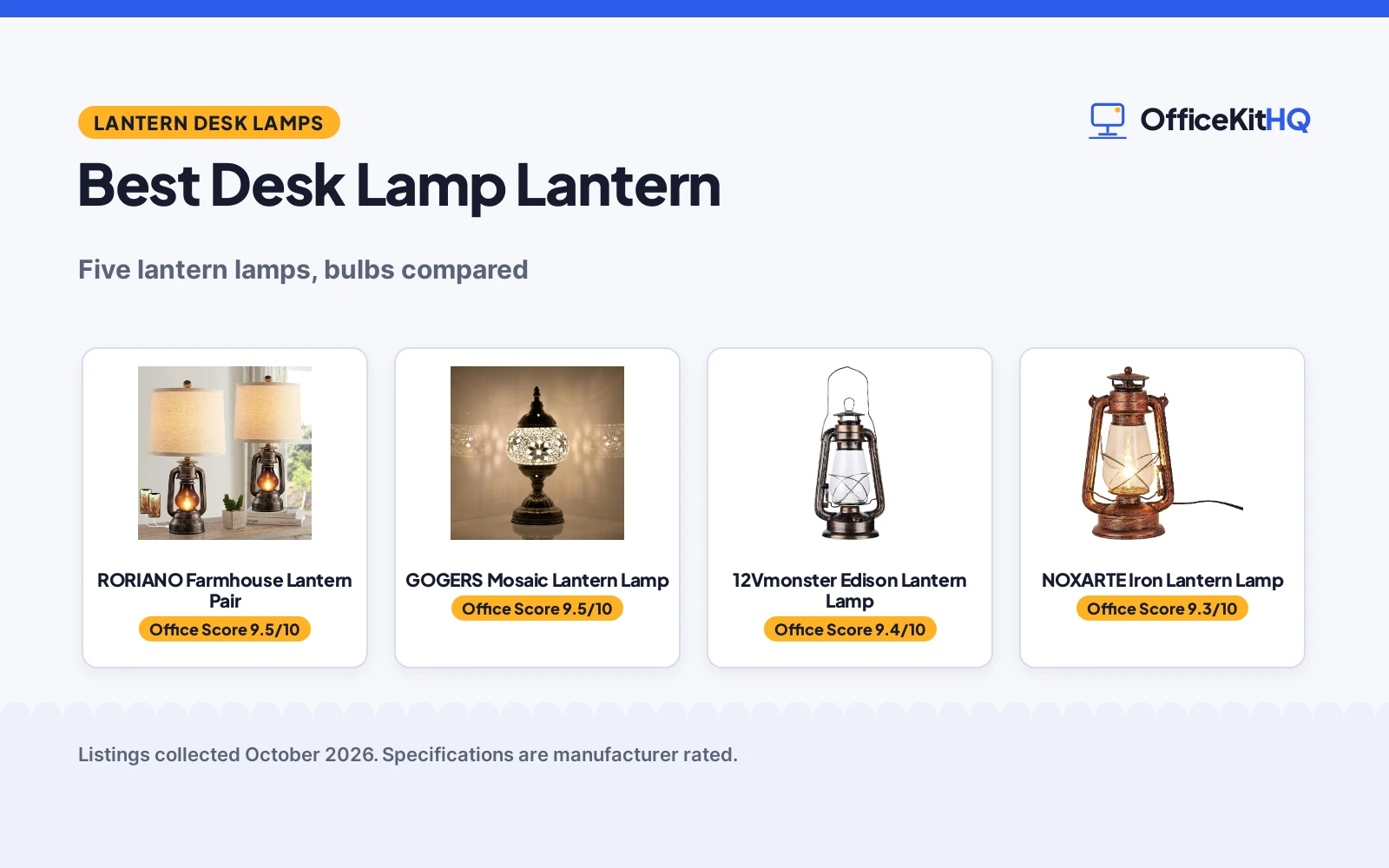 Best Desk Lamp Lantern (2026): 5 Lantern Lamps Compared