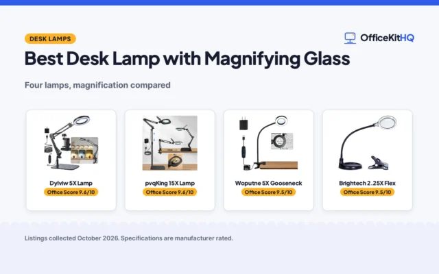 Best Desk Lamp with Magnifying Glass: 4 Compared