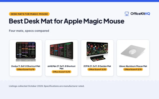 Best Desk Mat for Apple Magic Mouse: 4 Mats Compared