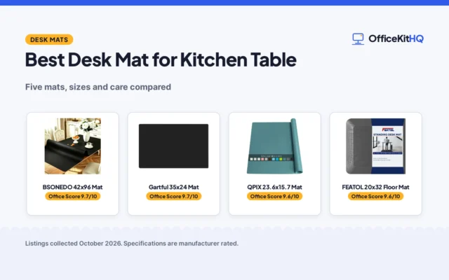 Best Desk Mat for Kitchen Table (2026): 5 Compared