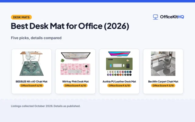 Best Desk Mat for Office (2026): 5 Compared