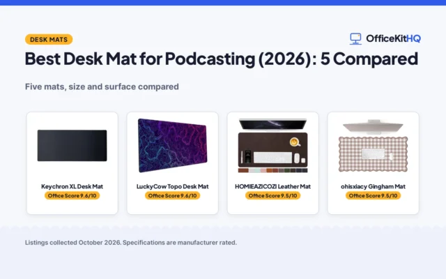 Best Desk Mat for Podcasting (2026): 5 Compared