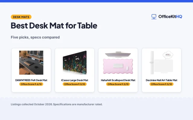 Best Desk Mat for Table (2026): 5 Picks Compared