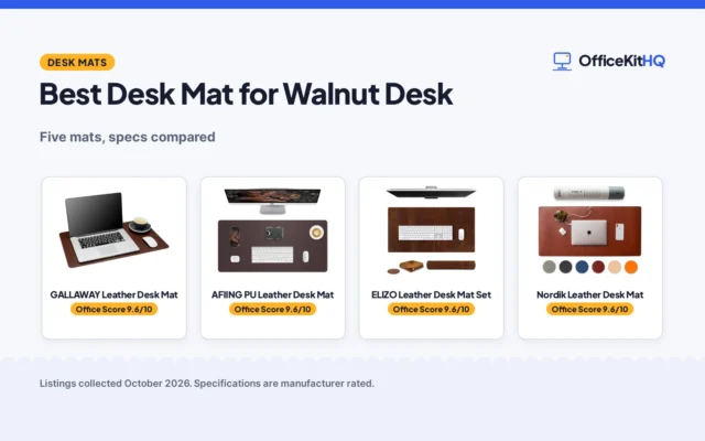 Best Desk Mat for Walnut Desk (2026): 5 Compared